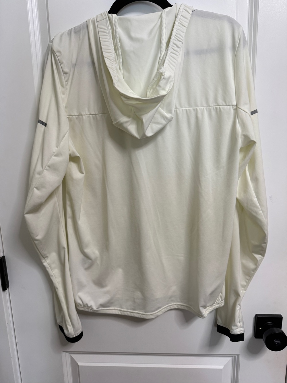 adidas Men’s Cream Full-Zip lightweight Hooded Performance Jacket - Picture 5 of 6